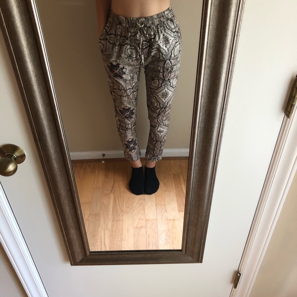 Paisley Jogger Style Pants